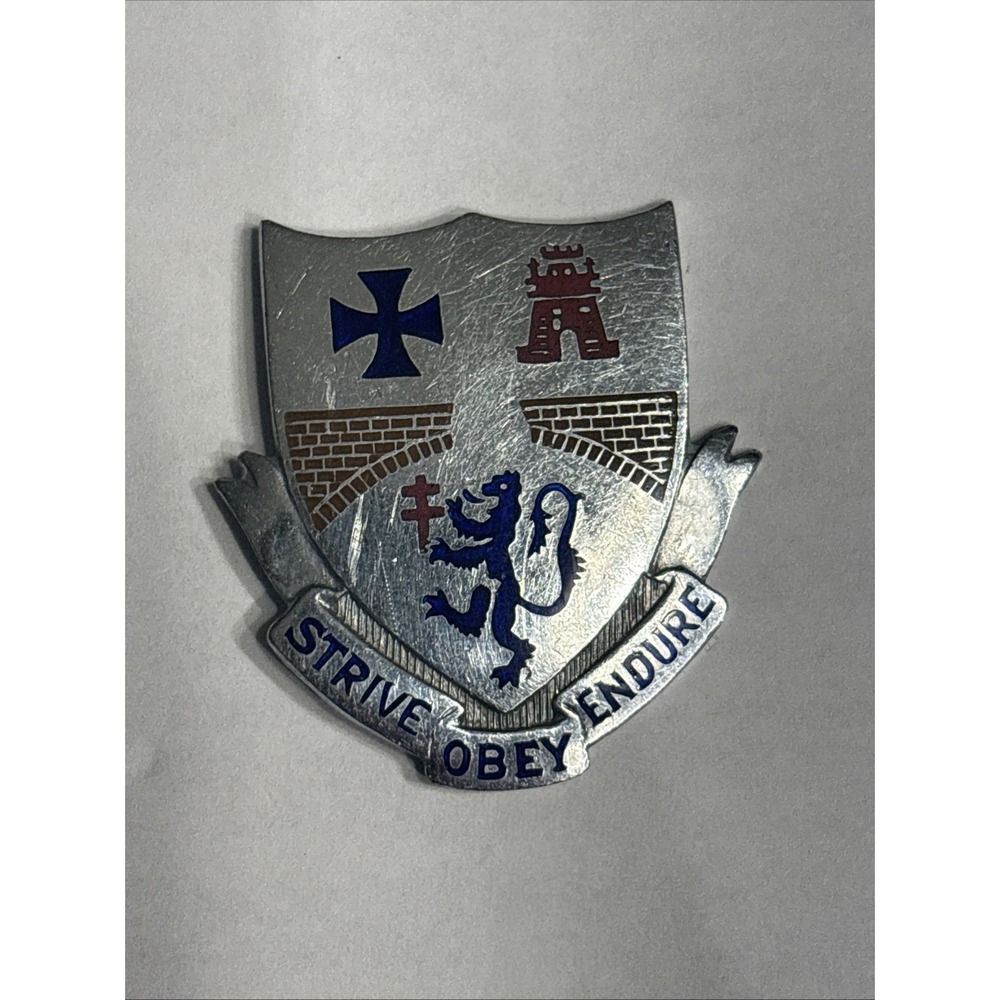 US Army Crest DI / DUI Pin: 112th Infantry Regiment German made